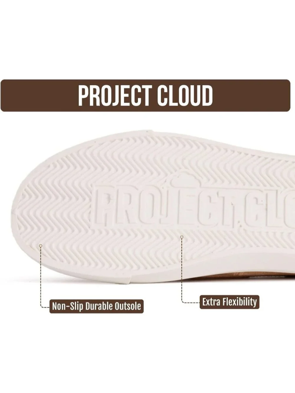 Womens Tan Canvas Project Cloud Canvas Sneakers Memory Foam Slip On Loafers